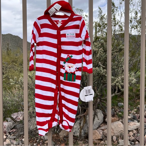 Koalakids NWT 2Pc Boys/Girls My 1St Christmas Size 3-6Mos Color Red, White - Picture 8 of 10